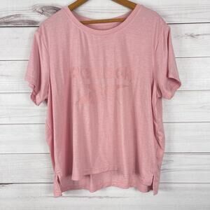 Women's Reebok Cropped Short Sleeve Logo Tee Size XL‎